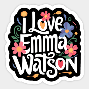 I Love Emma Watson Sticker